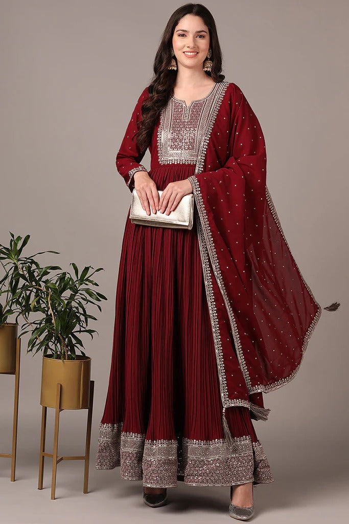 Festive Wear Anarkali Set for Diwali/Festive Wear