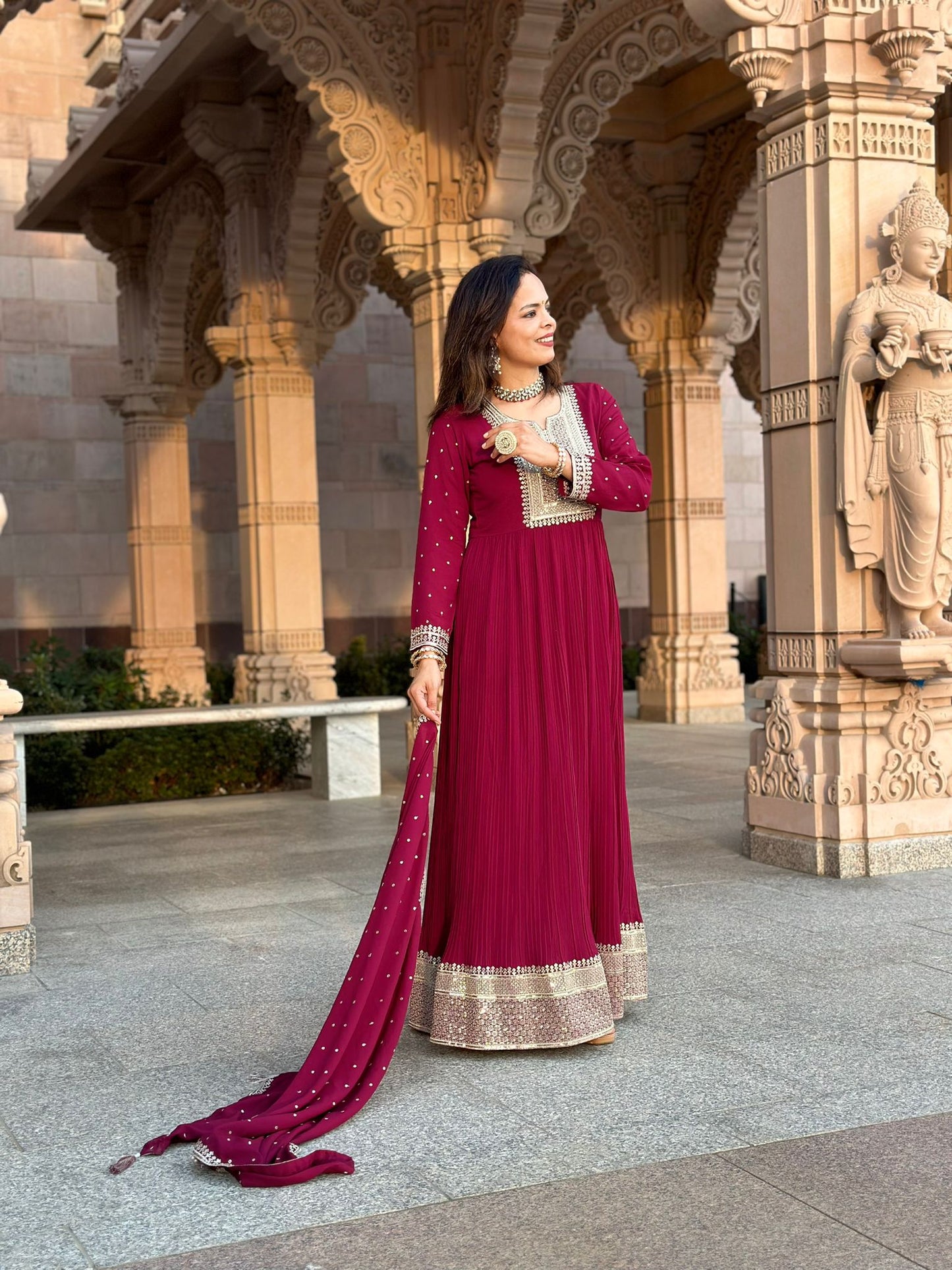 Festive Wear Anarkali Set for Diwali/Festive Wear