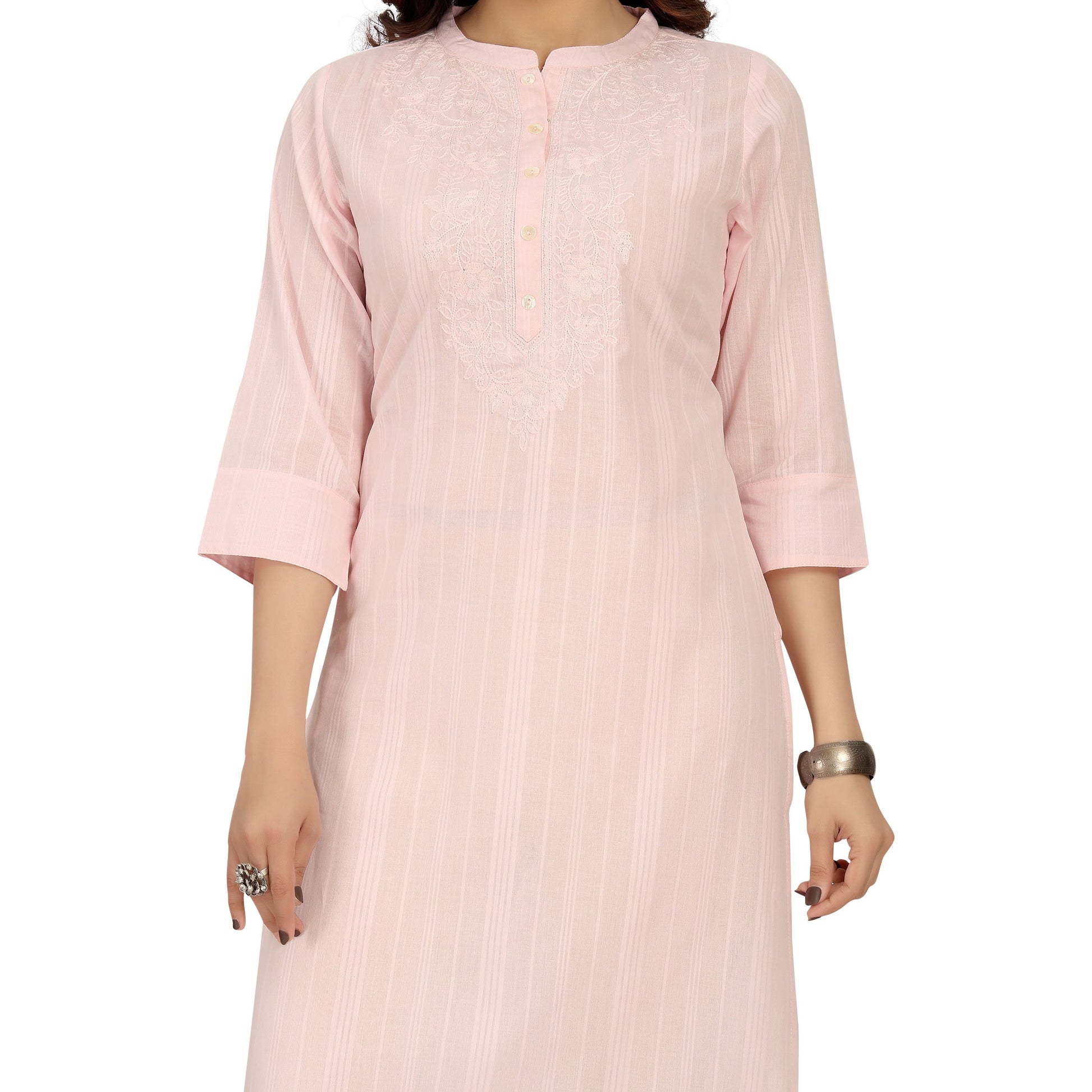 Cotton kurtas for women, indian kurti for everyday wear, women kurtas baby pink